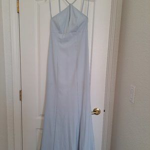 Bella bridesmaids ice blue dress